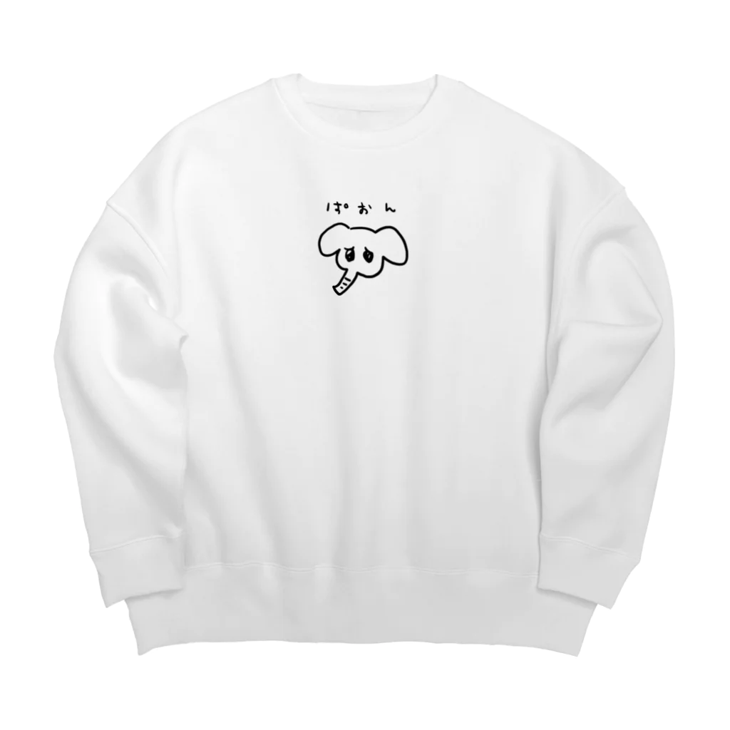 ノラキャットのぱおんのやつ Big Crew Neck Sweatshirt