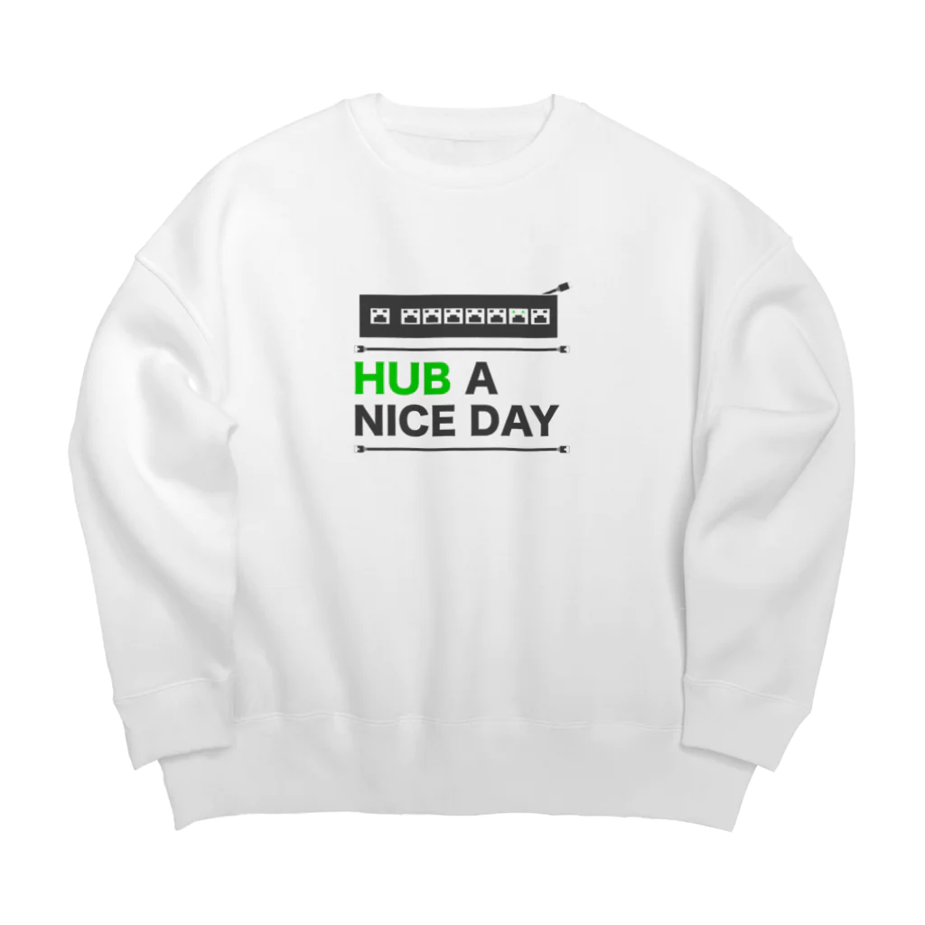 はちのHUB A NICE DAY ビッグシルエットスウェット