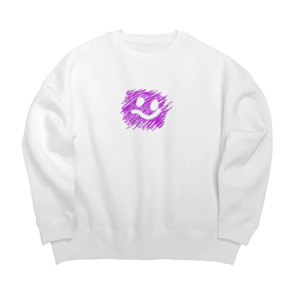 Two with oneのぱーぷるくん Big Crew Neck Sweatshirt