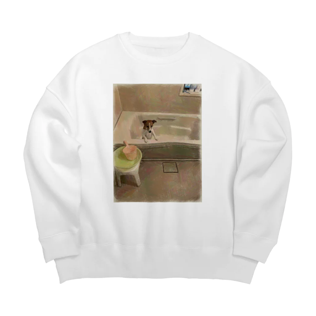 🌸の風呂から出られない Big Crew Neck Sweatshirt