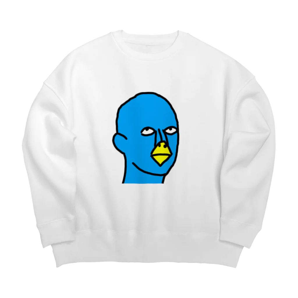 kimoinoの人形ペンギン襲来 Big Crew Neck Sweatshirt