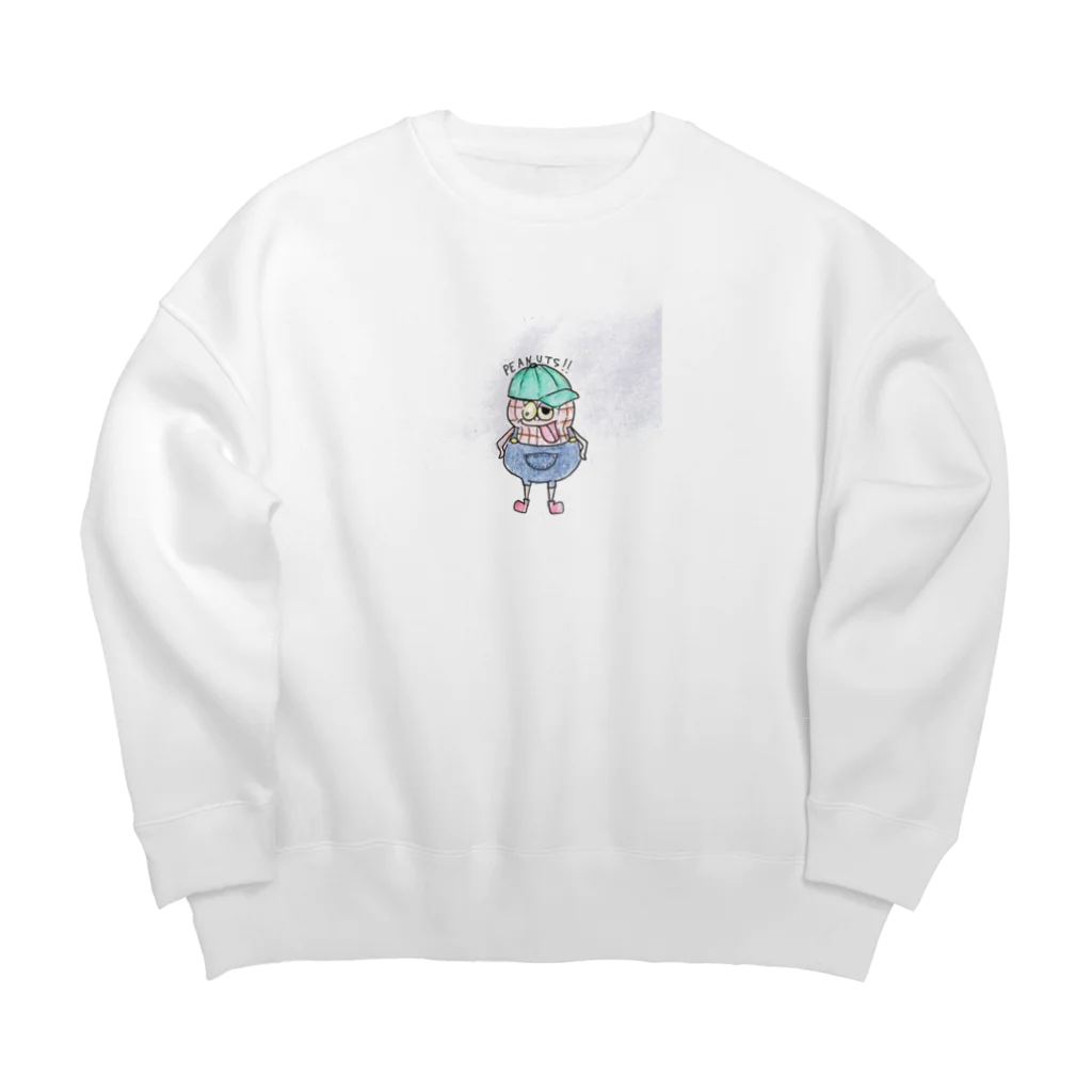 HARAHETTA3のぴーなつくん。 Big Crew Neck Sweatshirt