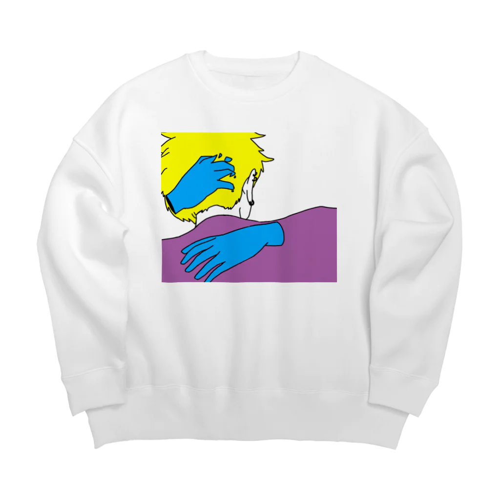 Lying lipsのLying Lips Buddy sticker Normal  Big Crew Neck Sweatshirt