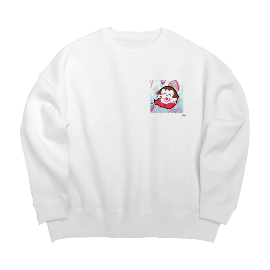 メンタル戦士 サイコロ【公式】のナザムちゃんのサイコロ Big Crew Neck Sweatshirt