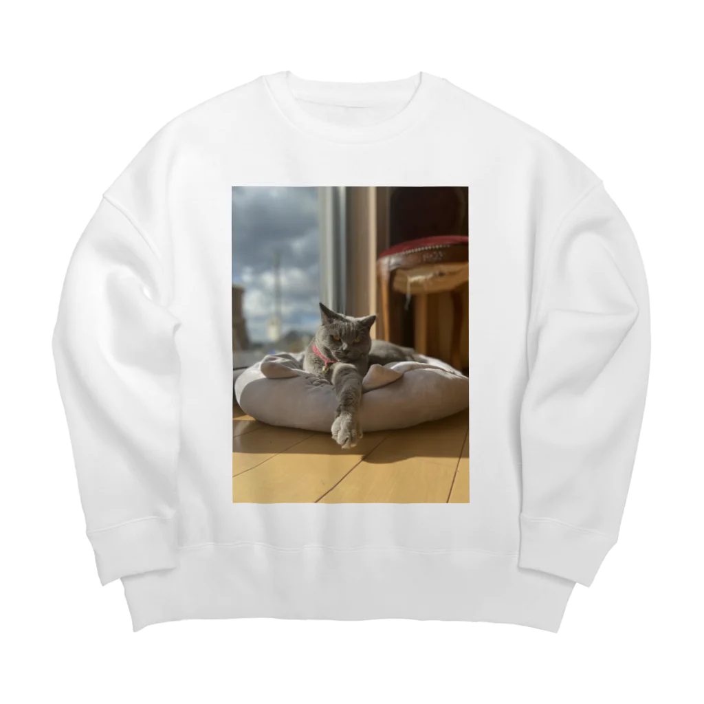 うちの犬うちの猫のねこちゃん Big Crew Neck Sweatshirt