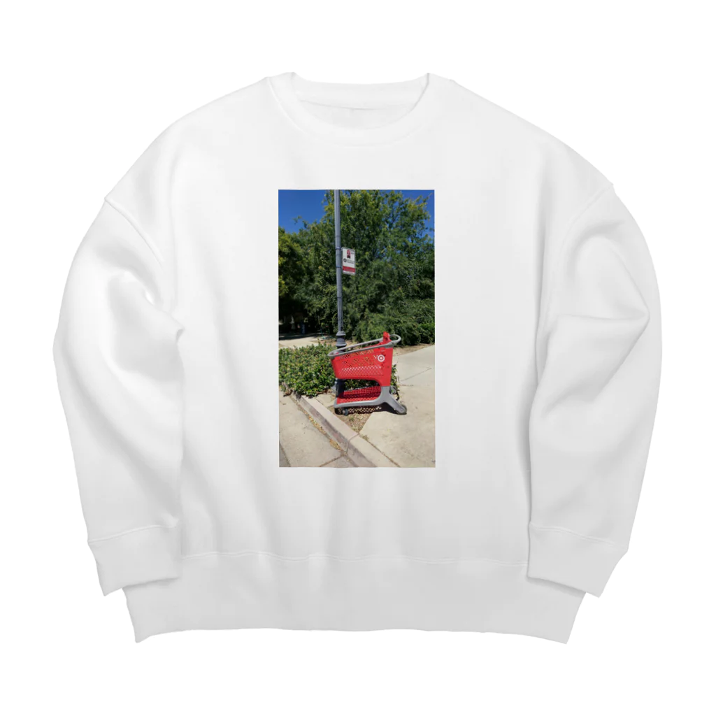 チルTショップのAbandoned Shopping Carts 4 Big Crew Neck Sweatshirt