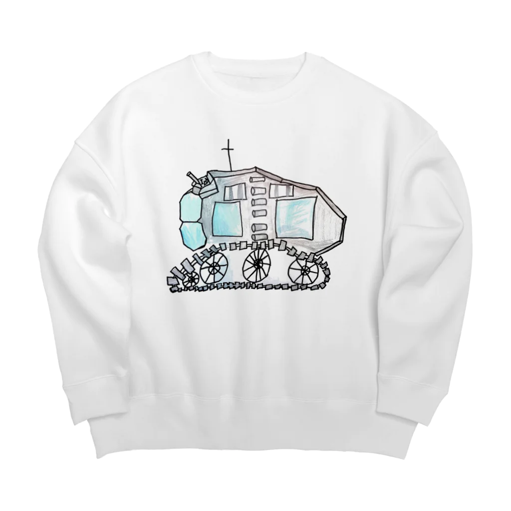 ガスかんダイナマイトの月面探査機 Big Crew Neck Sweatshirt