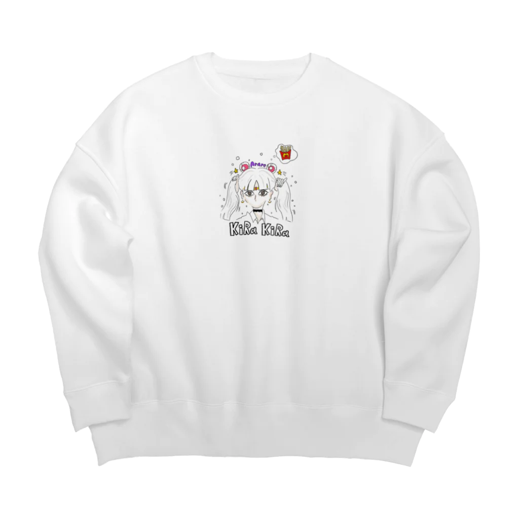 まおのせらむん Big Crew Neck Sweatshirt