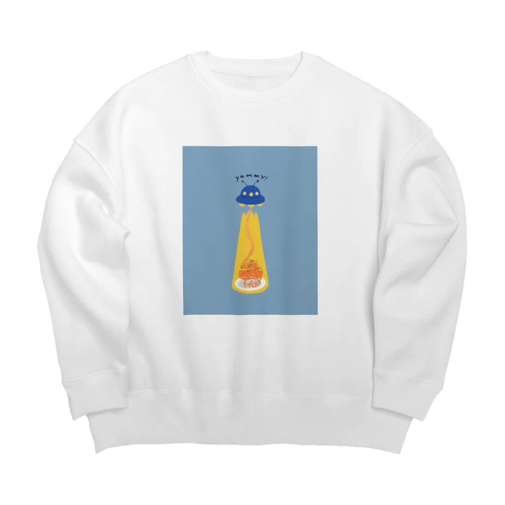 ないものねだりのナポリタン泥棒(blue) Big Crew Neck Sweatshirt