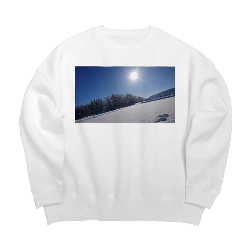 Haidoropnpの雪化粧 Big Crew Neck Sweatshirt