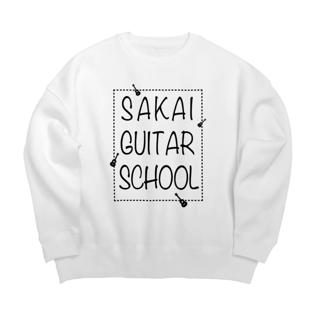 TACAのグッズ売り場のSAKAI GUITAR SCHOOL 黒文字 Big Crew Neck Sweatshirt