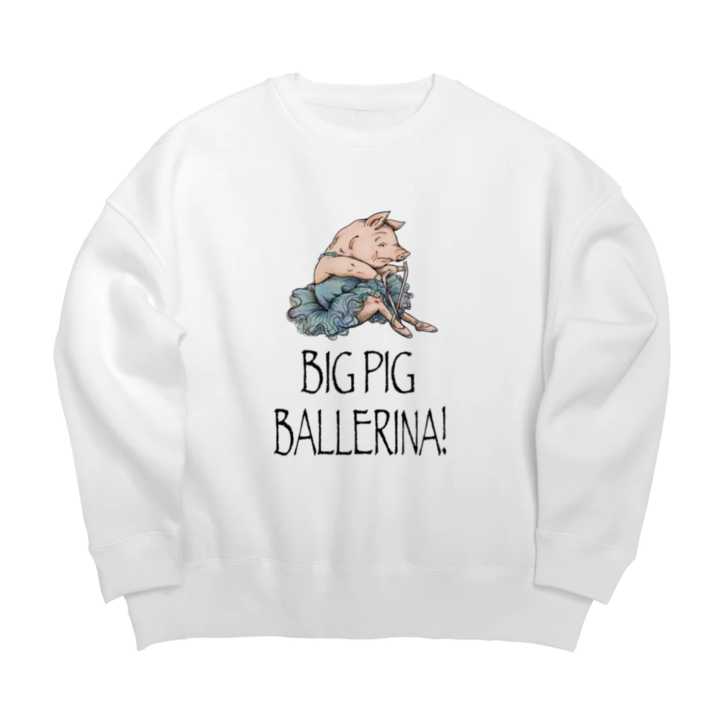 atelier✳︎miraのBIG PIG BALLERINA! Big Crew Neck Sweatshirt