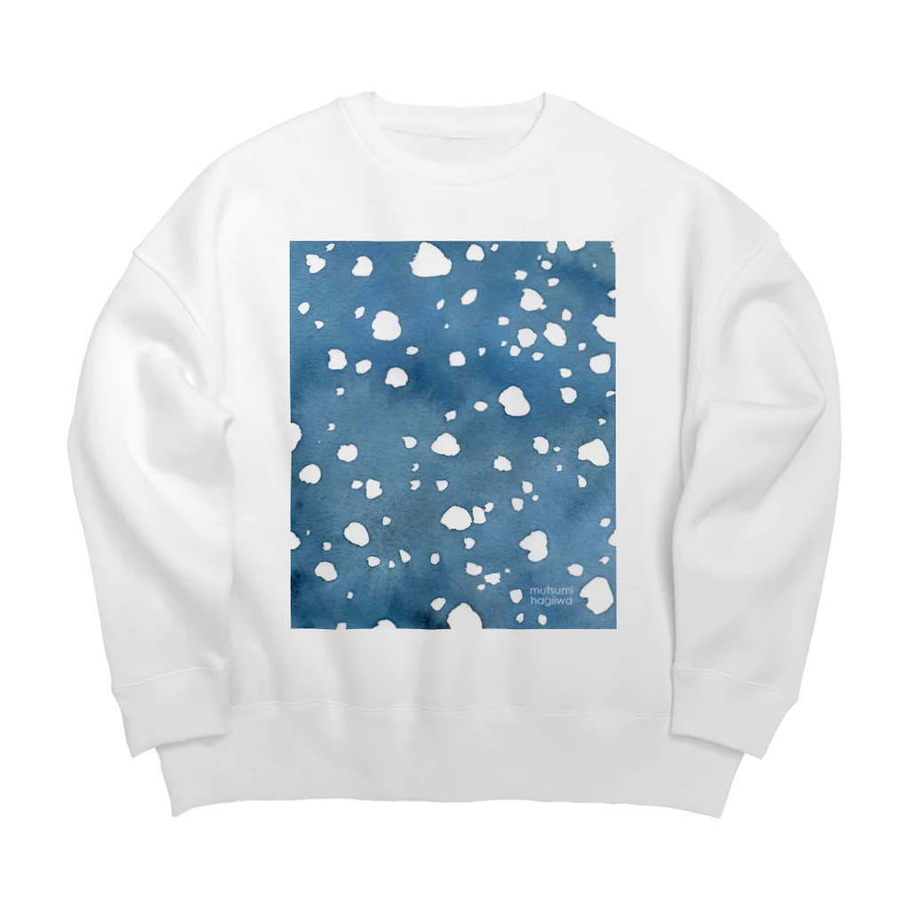 萩岩睦美のグッズショップのビッグシルエットスウェット　雪夜 Big Crew Neck Sweatshirt