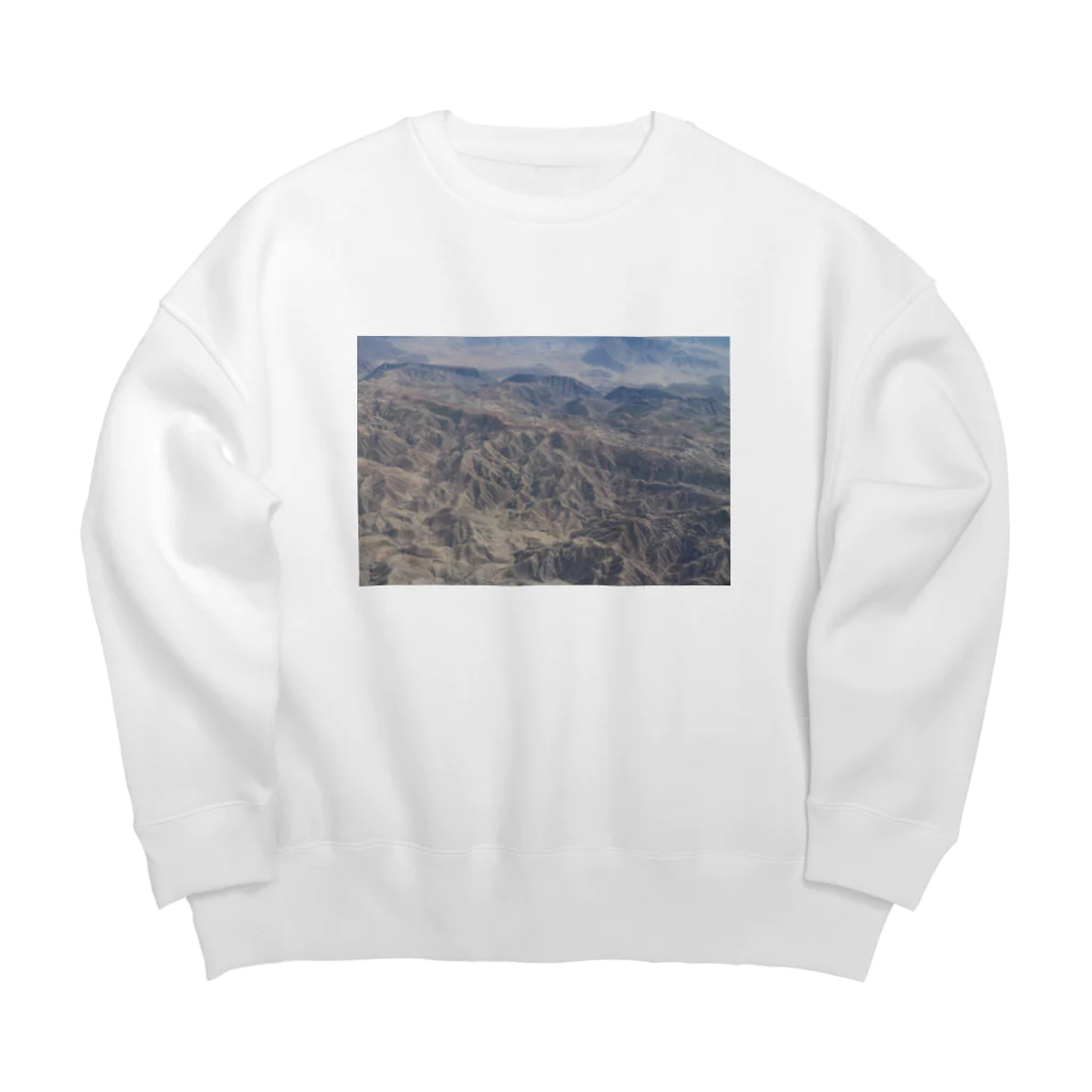 羽化登仙のエチオピア地形 Big Crew Neck Sweatshirt