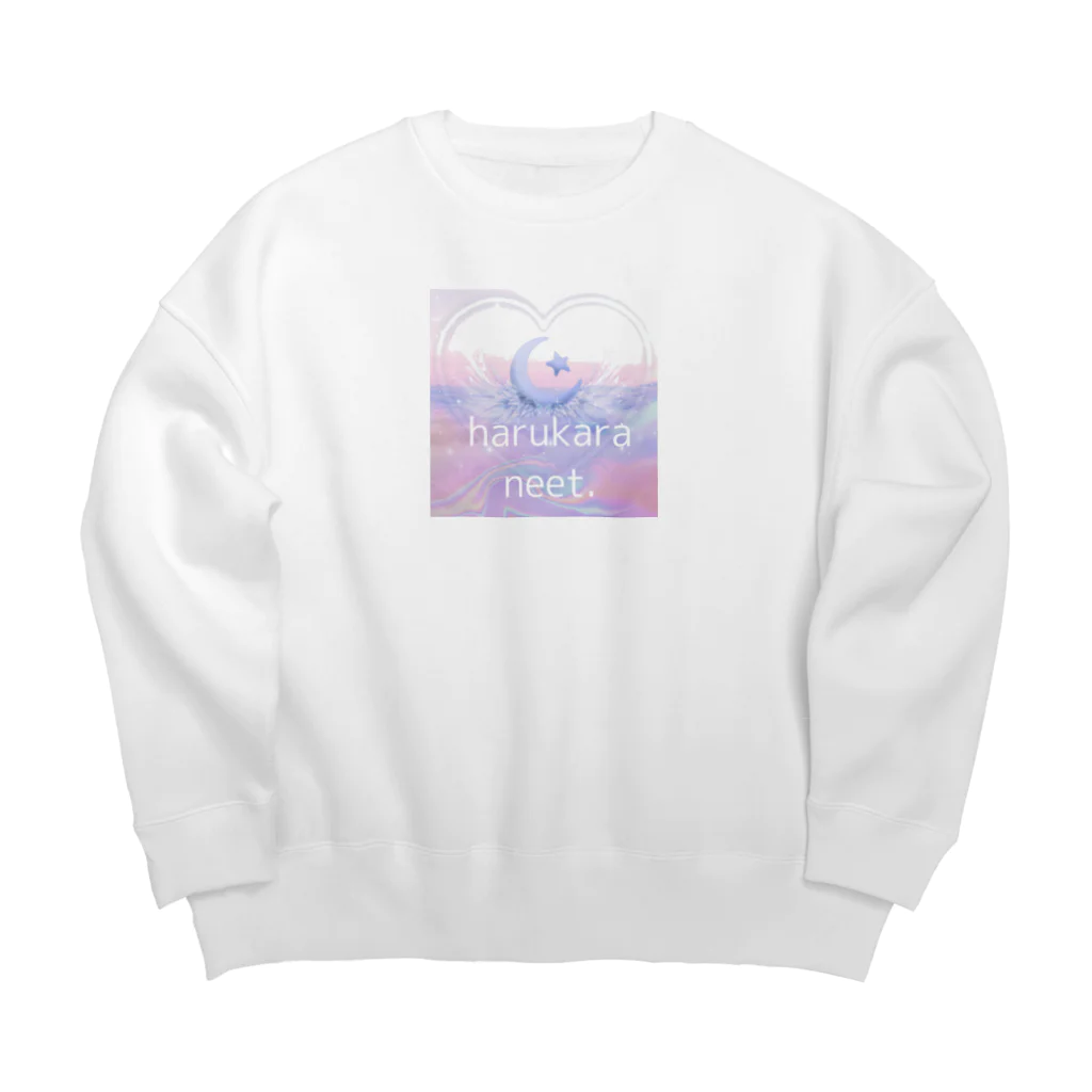 西ひより💡祝福！ちゅあしぃのharukara neet.-2021ver.- Big Crew Neck Sweatshirt