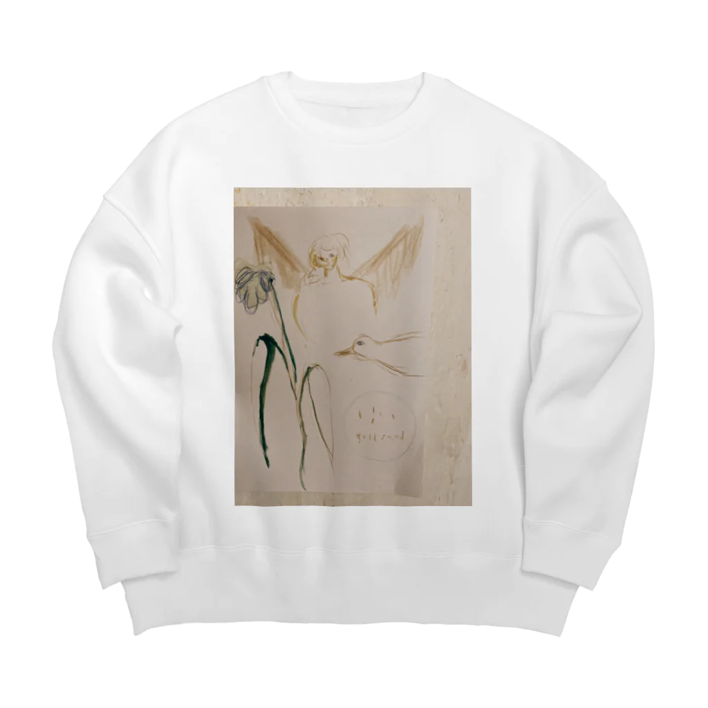 osayuのdrawing Big Crew Neck Sweatshirt