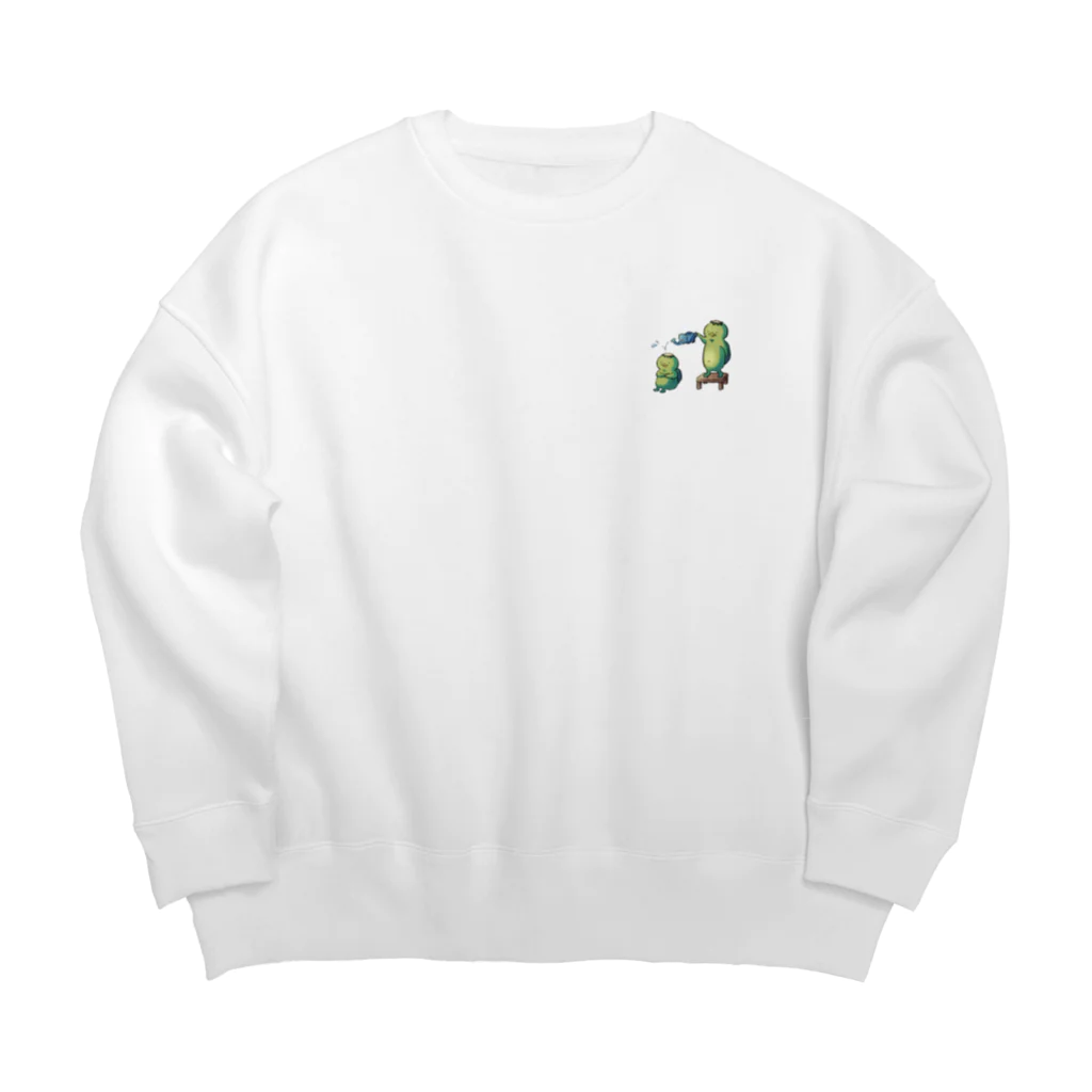 ヒポポンゴのかっぱの水やり Big Crew Neck Sweatshirt