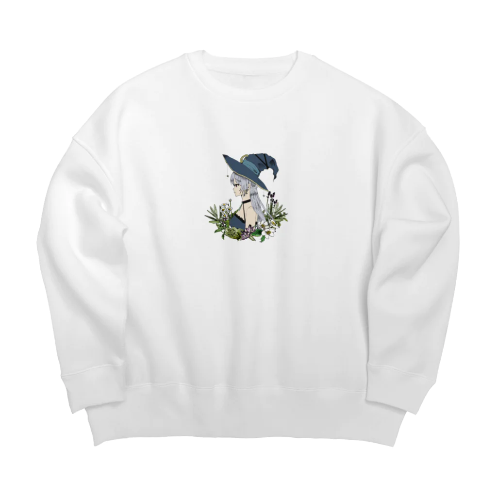 華月エアリ🌙🧙‍♀️バーチャル占いお姉さんなVtuberのHealing witch Big Crew Neck Sweatshirt