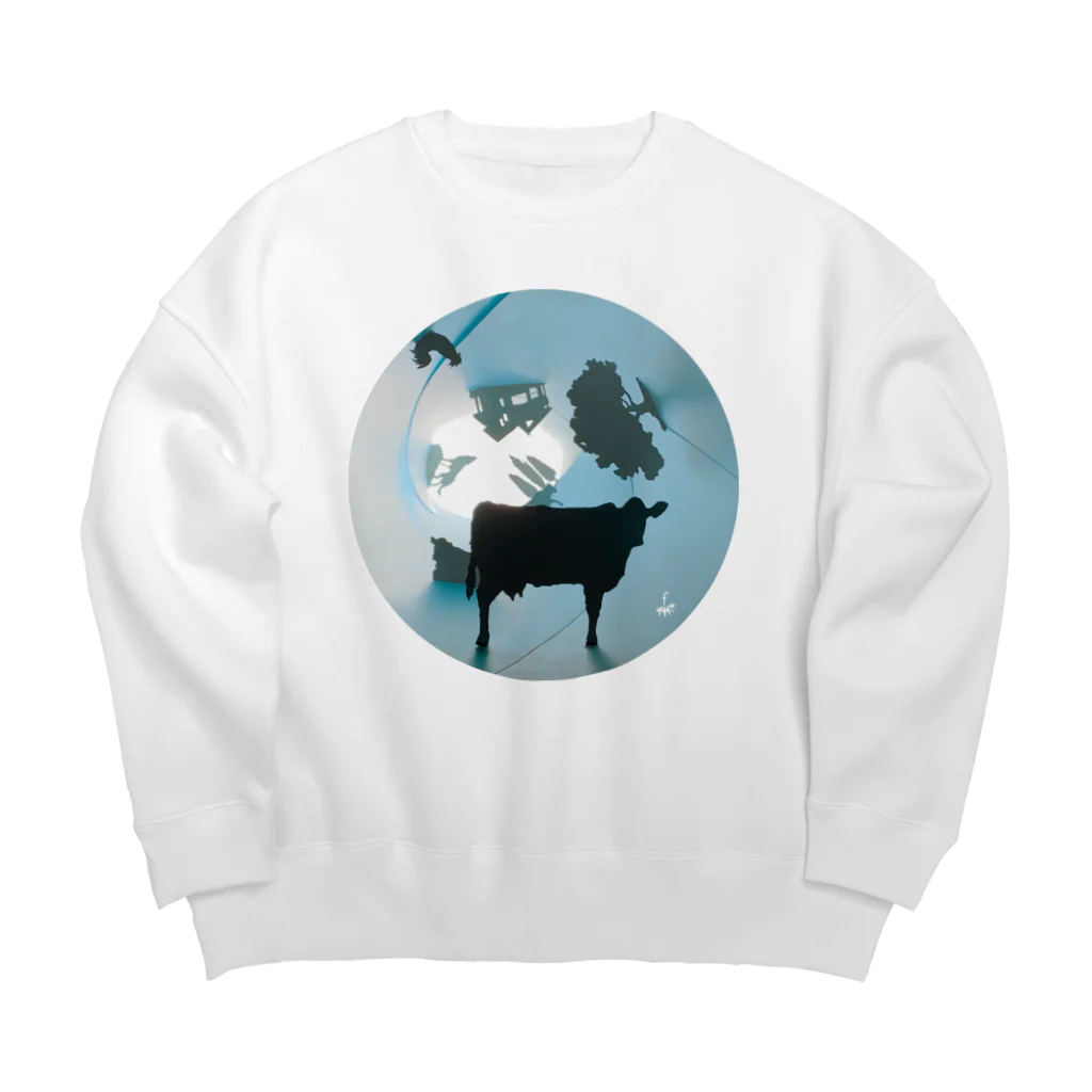 fDESIGNのfm_41_Cow Big Crew Neck Sweatshirt