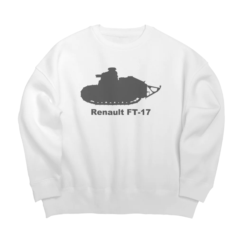 puikkoの戦車　ルノーFT-17（黒） Big Crew Neck Sweatshirt