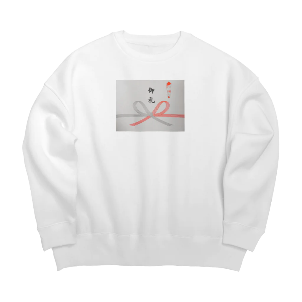 SAKURA スタイルの熨斗紙（のしがみ） Big Crew Neck Sweatshirt