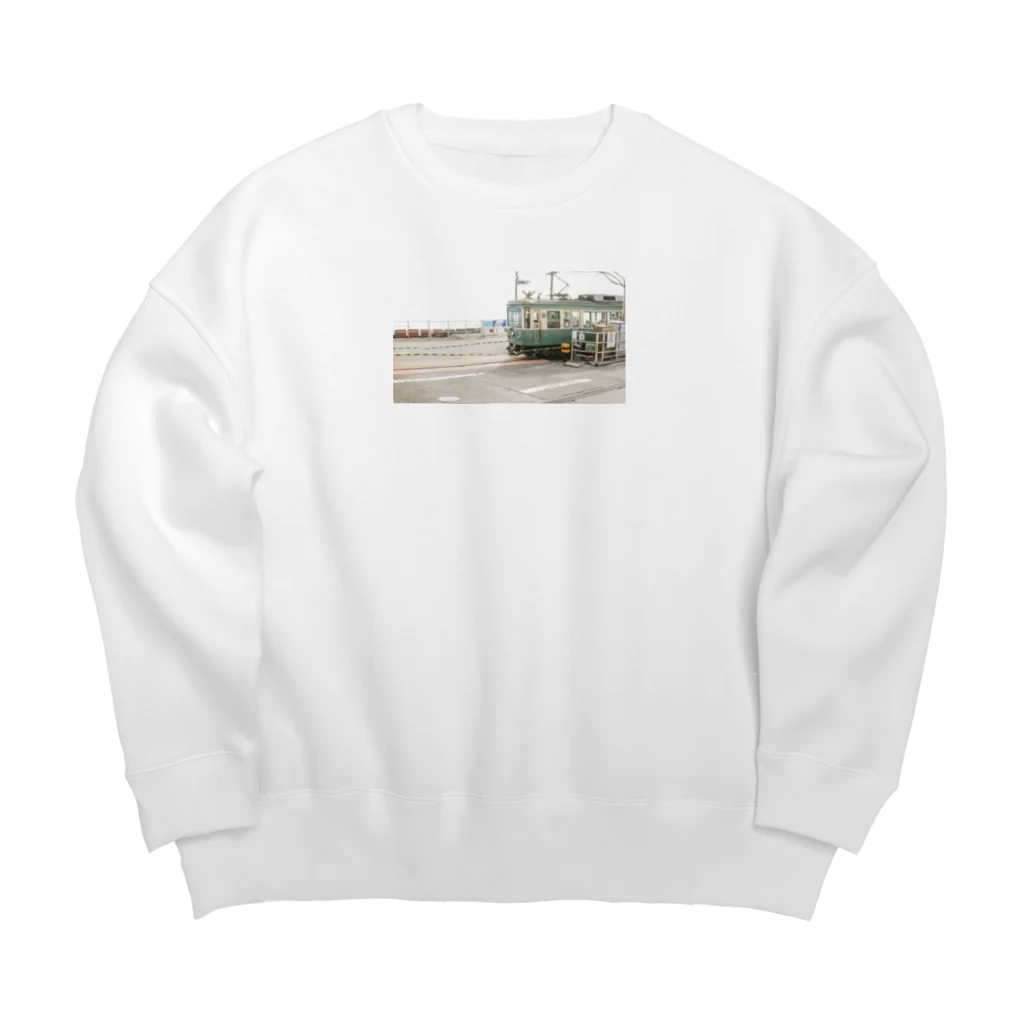 SAKURA スタイルの江ノ電 Big Crew Neck Sweatshirt