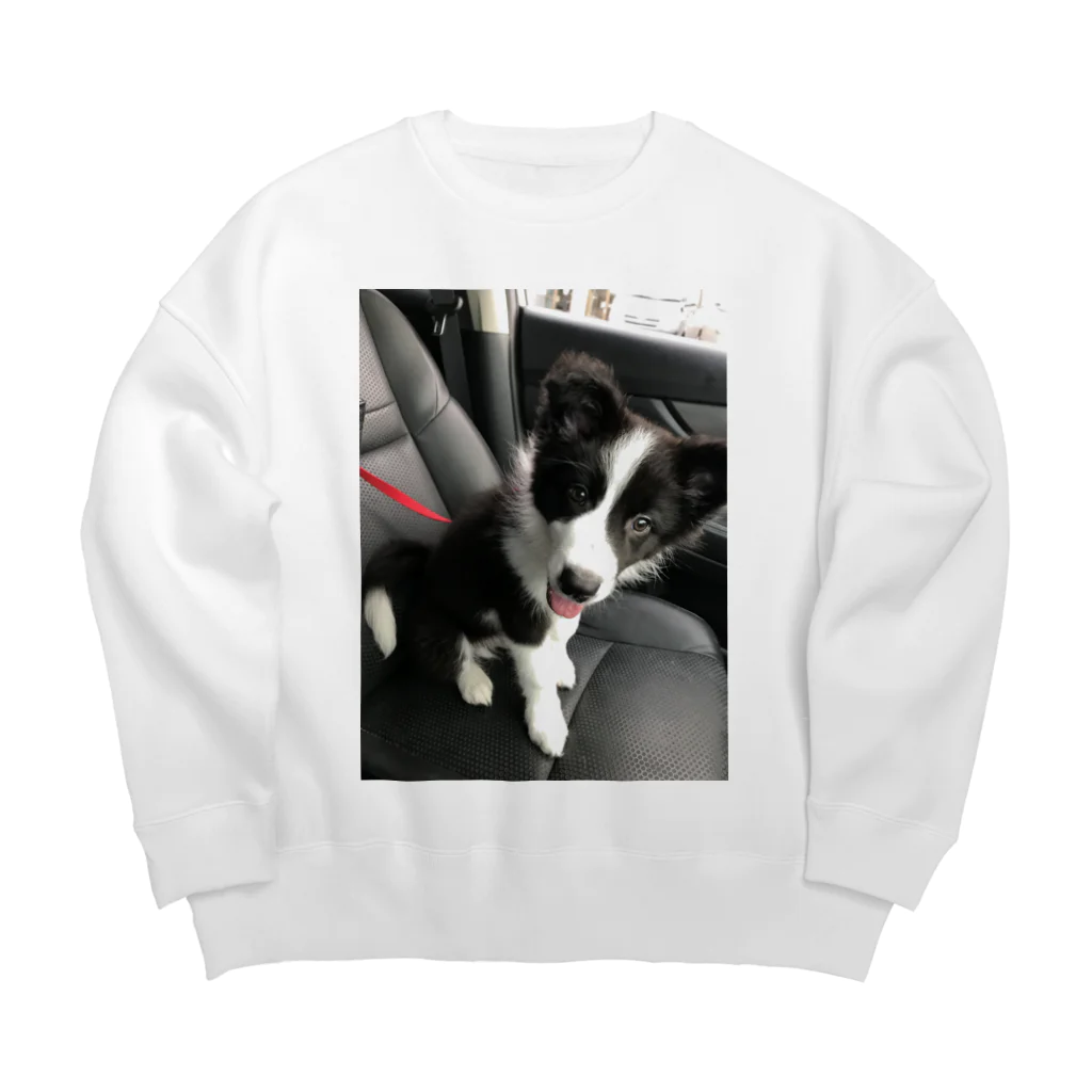 ボーダーコリーのゆうちゃんのボーダーコリーのゆうちゃん Big Crew Neck Sweatshirt