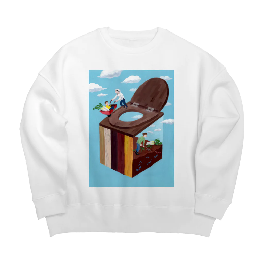 モーリーのコンポストトイレ Big Crew Neck Sweatshirt