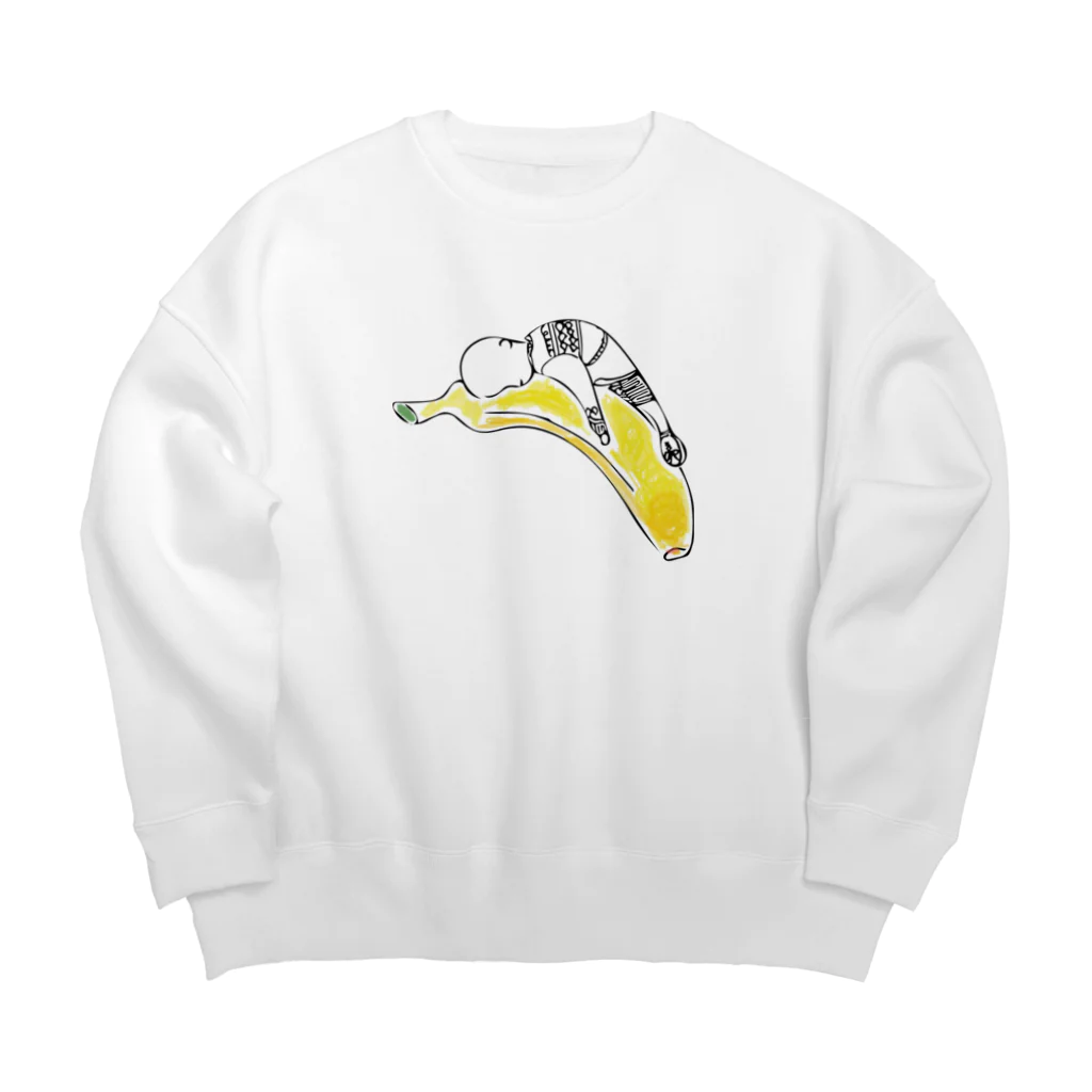 クセモノParkのバナナの魅惑 Big Crew Neck Sweatshirt