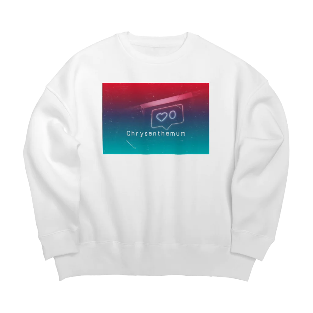 MODE-QのChrysanthemum Big Crew Neck Sweatshirt