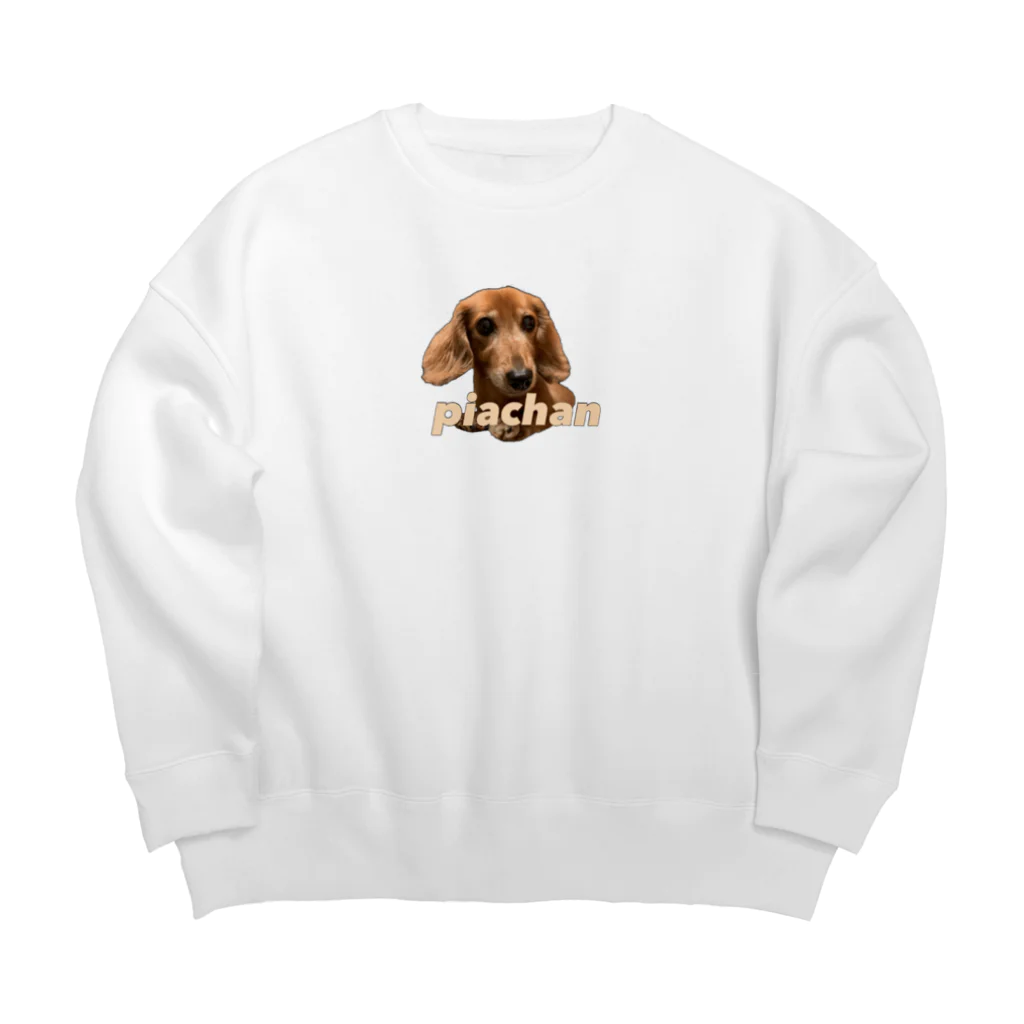 かわいいどうぶつたちのガンつけpiachan Big Crew Neck Sweatshirt