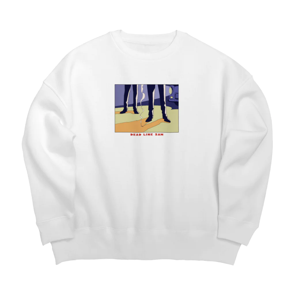 ねこぜもんのDEAD LINE 2AM Big Crew Neck Sweatshirt