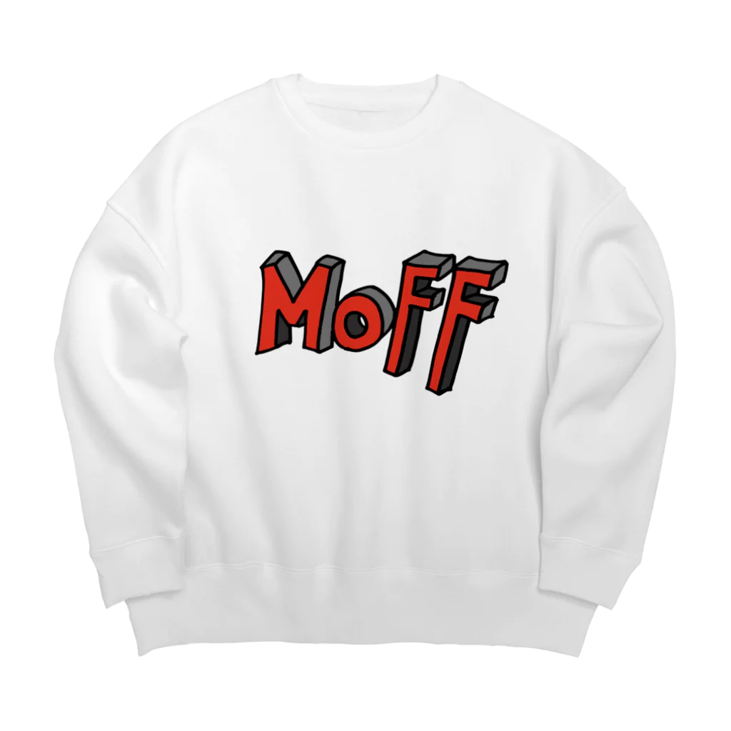 MASHIGE's SHOPのMOFF（red） Big Crew Neck Sweatshirt