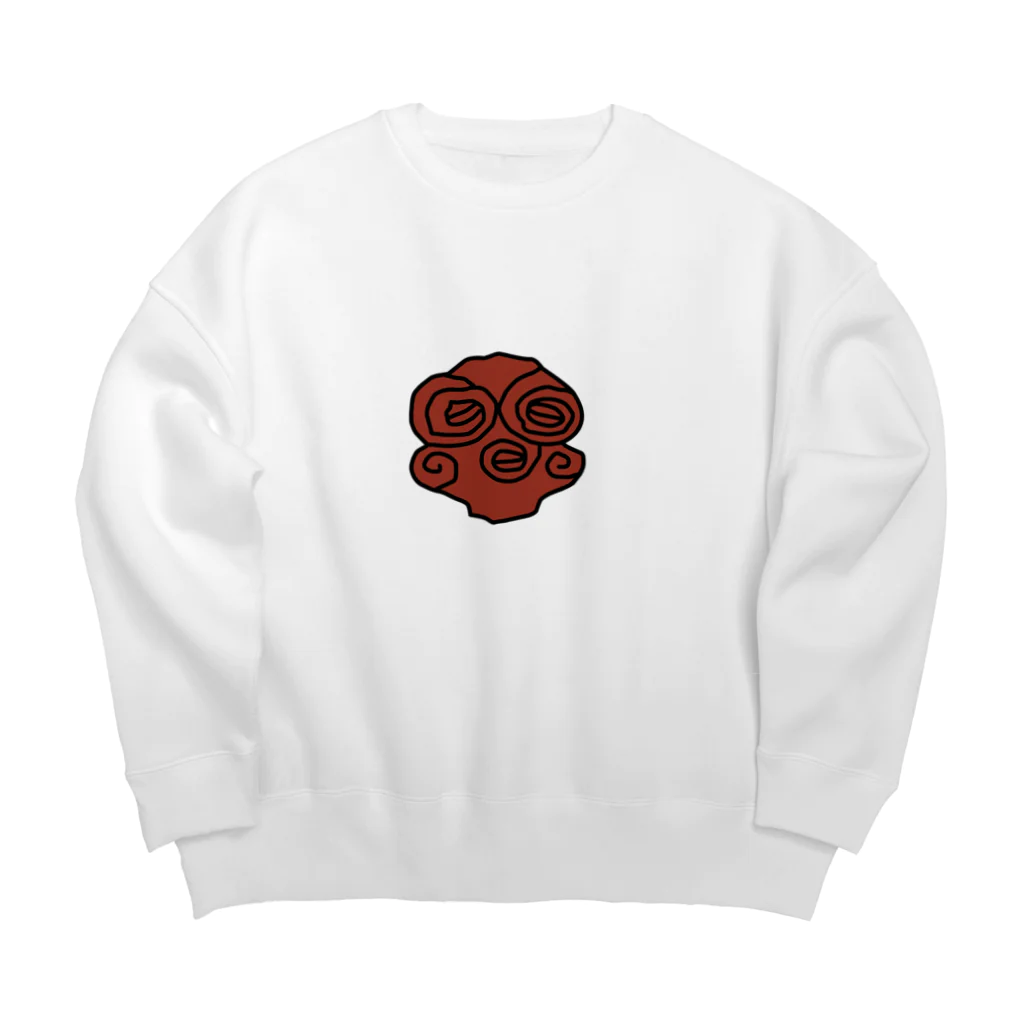 Moshiriの縄文くん（縄文・アイヌ） Big Crew Neck Sweatshirt