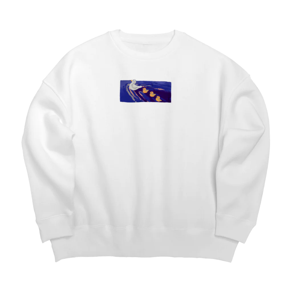 明日のアヒルたち Big Crew Neck Sweatshirt