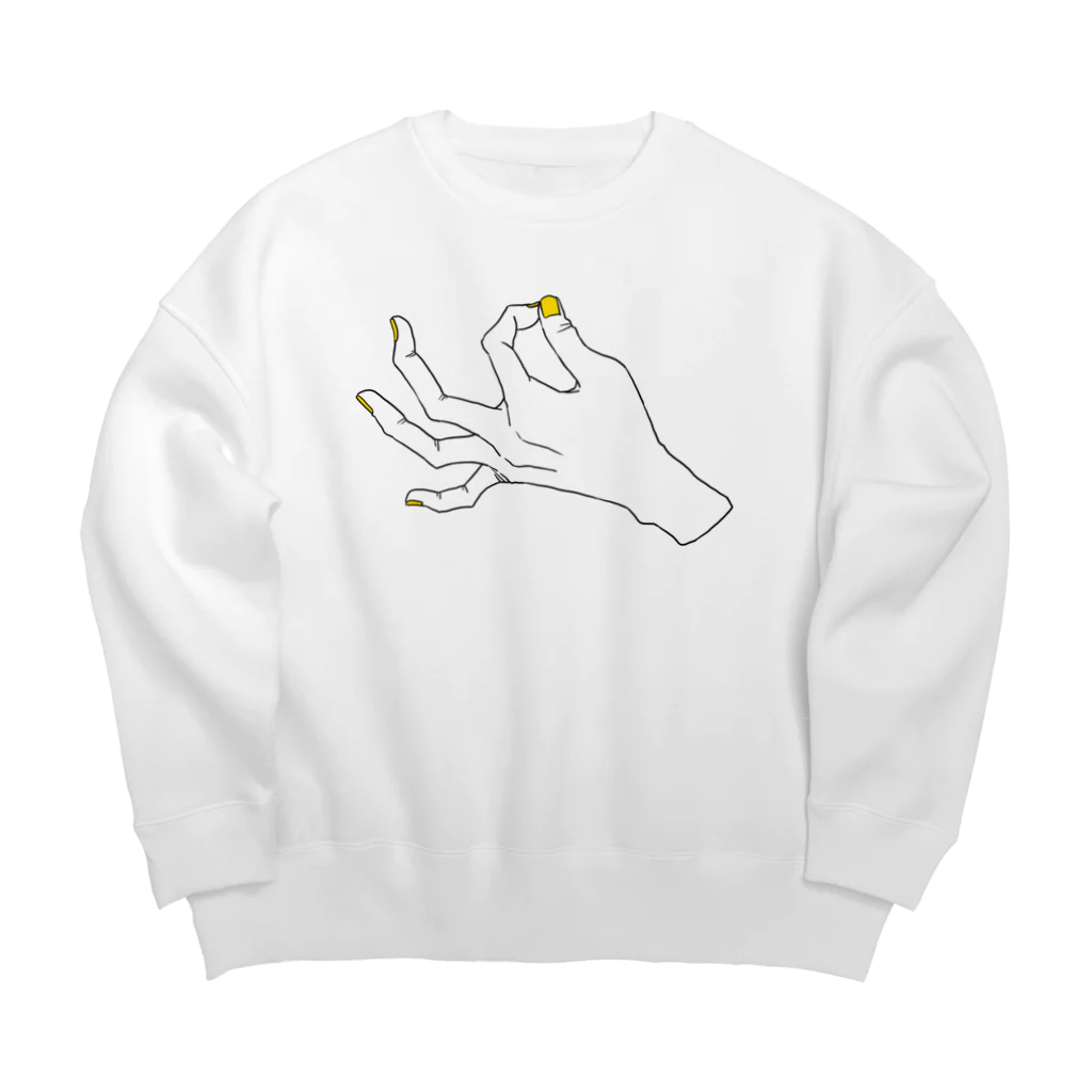 hand and yellowのZIP ビッグシルエットスウェット