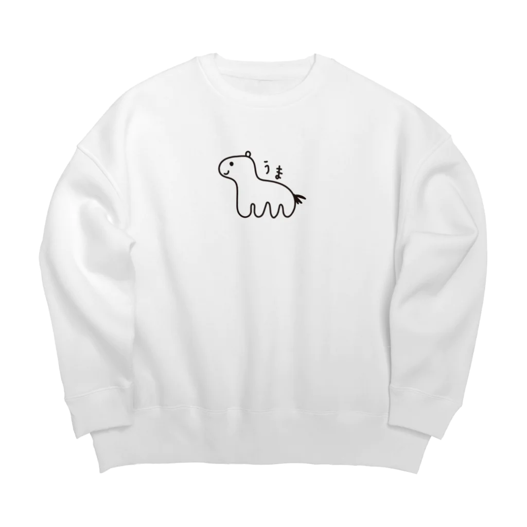 かぶとらのうまくん Big Crew Neck Sweatshirt