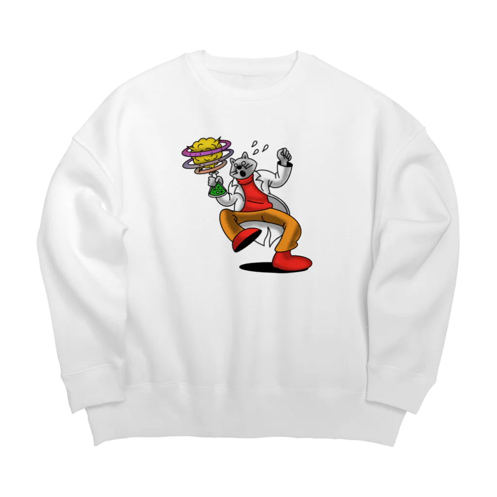 にしだまさひろの失敗、オオカミオトコさん Big Crew Neck Sweatshirt