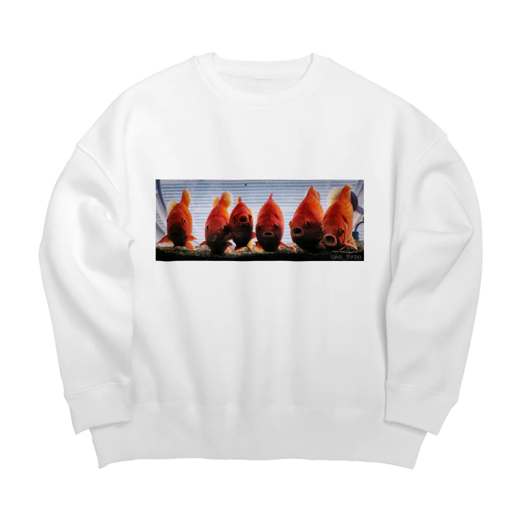 lake_threeのkingyo_no_seiretsu Big Crew Neck Sweatshirt