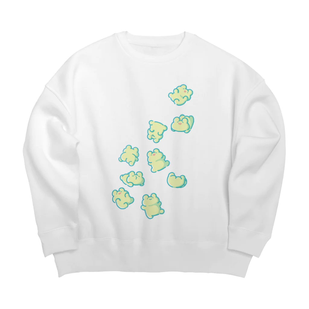 あぶけろのばらまかれゆるけろ Big Crew Neck Sweatshirt