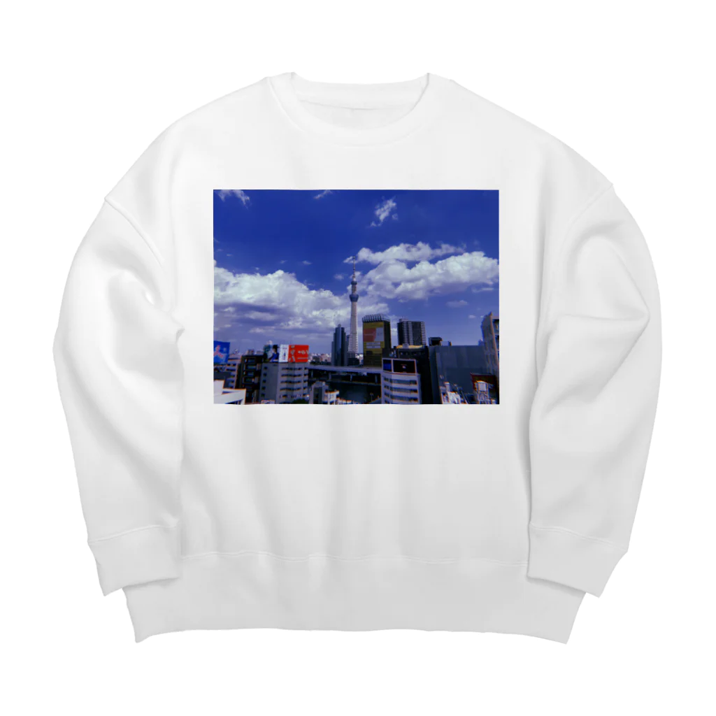 ま、の東京の象徴 Big Crew Neck Sweatshirt