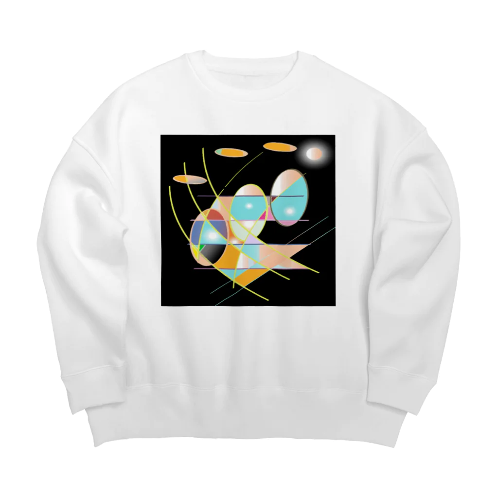 inko andの宇宙旅行 Big Crew Neck Sweatshirt