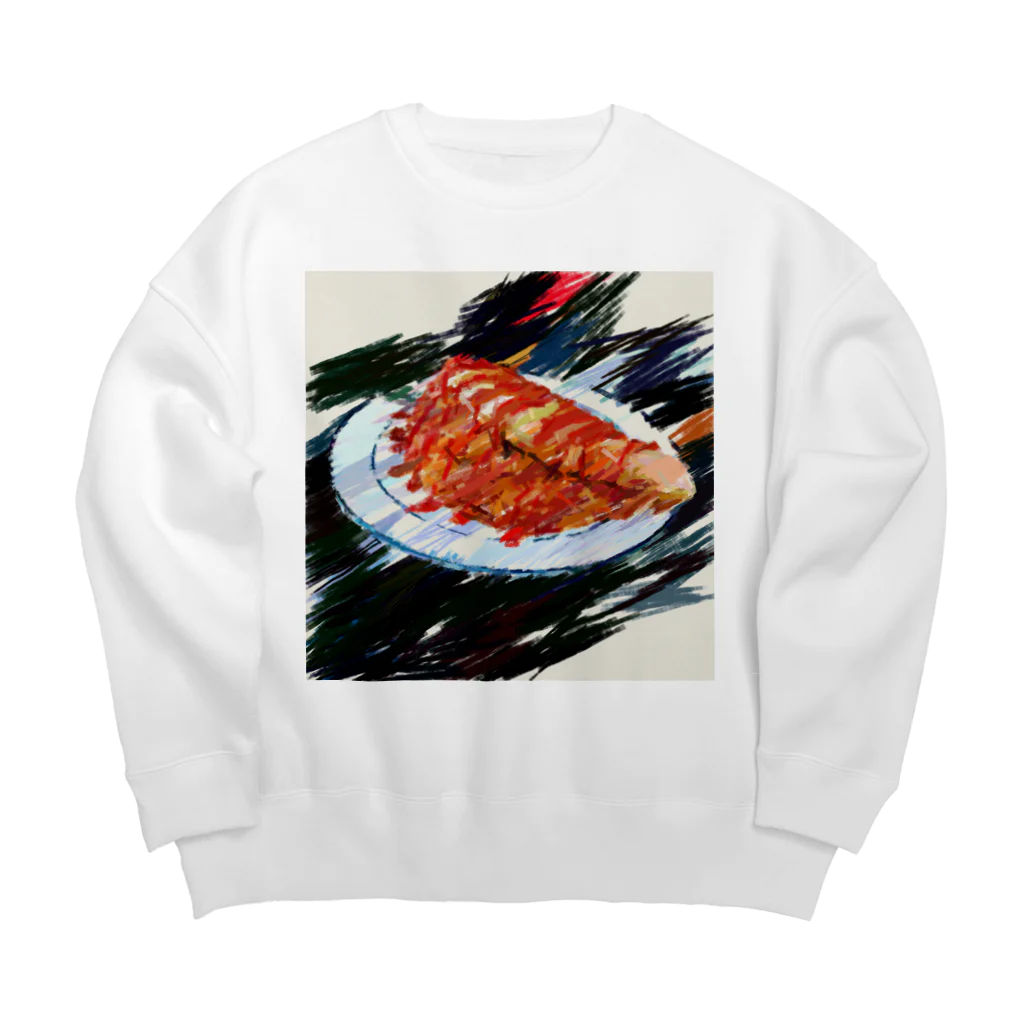 9683(クロワッサン)の大盛りオムライススケッチ2 Big Crew Neck Sweatshirt