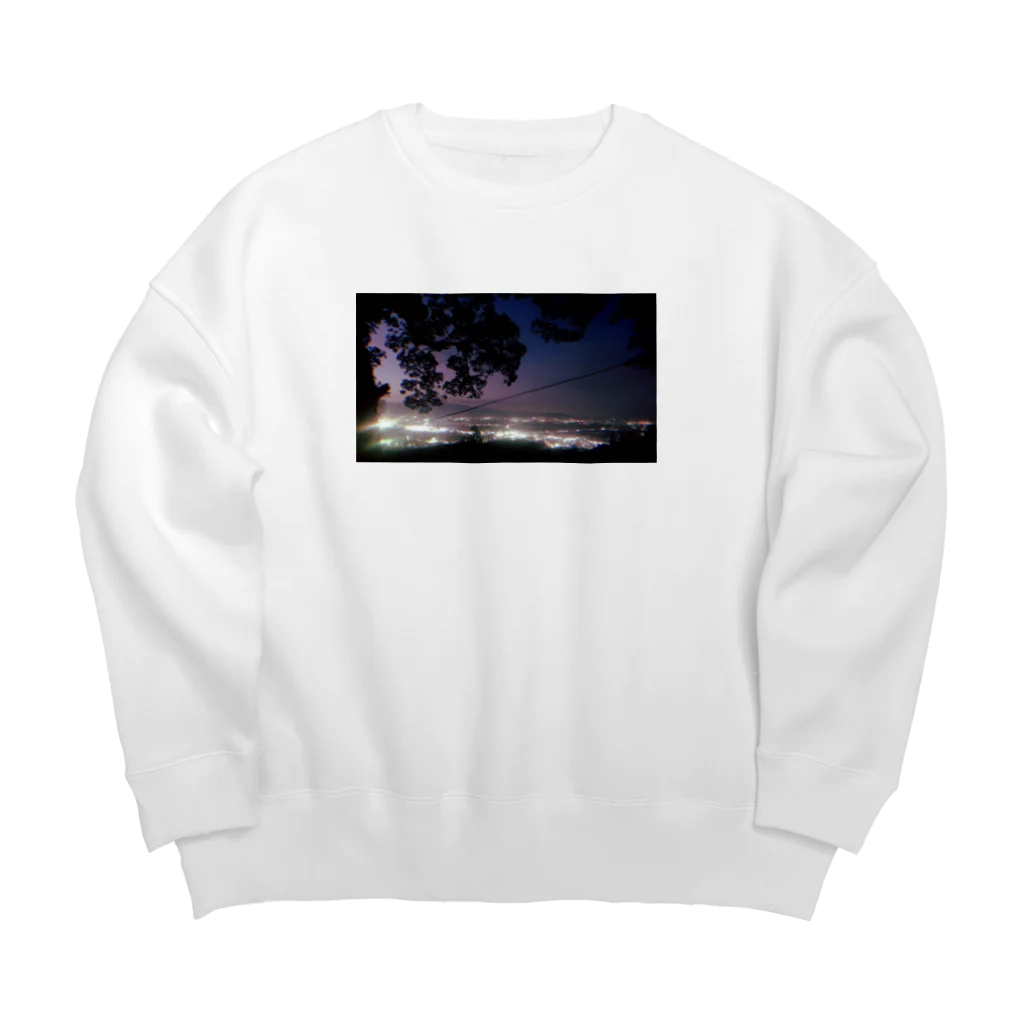 /Life goes on/の夜と夕暮れのあいだ Big Crew Neck Sweatshirt