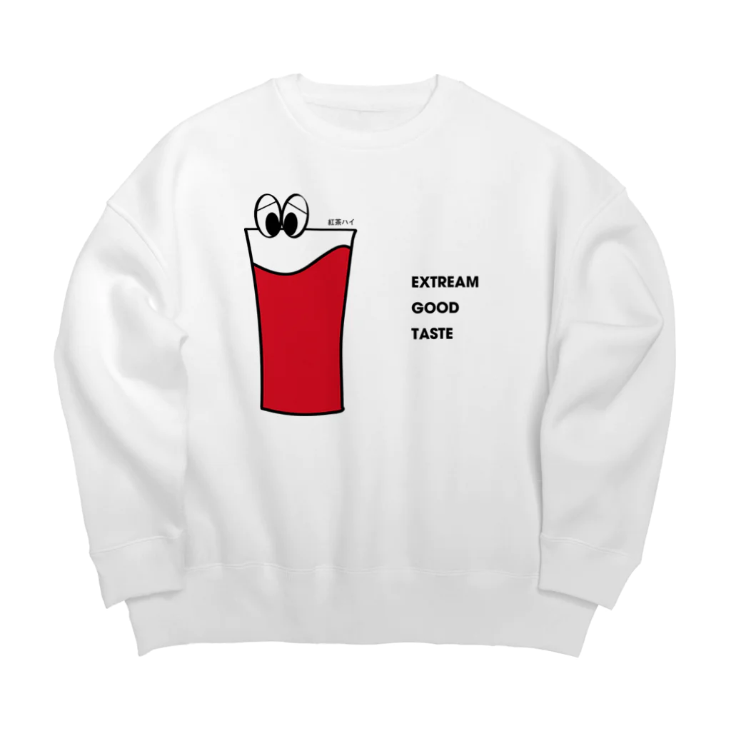 野良ブックストアーの紅茶ハイくん Big Crew Neck Sweatshirt