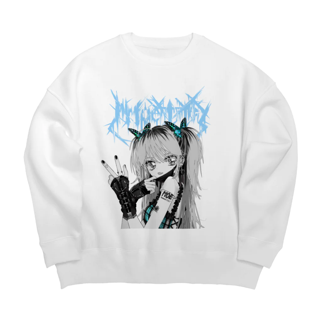 萌えショップの萌 Big Crew Neck Sweatshirt