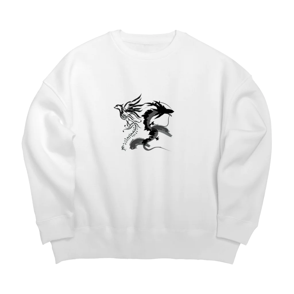 れいらの鳳凰＆龍 Big Crew Neck Sweatshirt