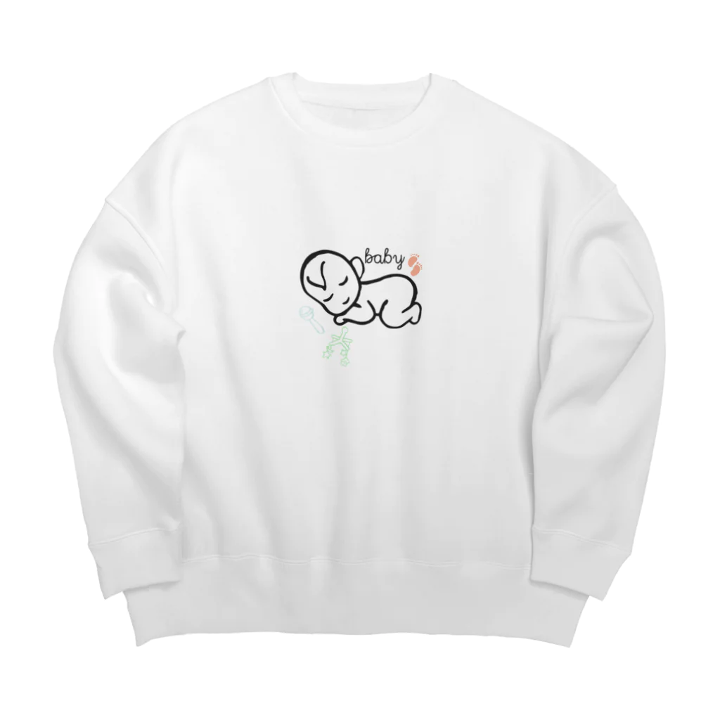 Ruuのbaby Big Crew Neck Sweatshirt