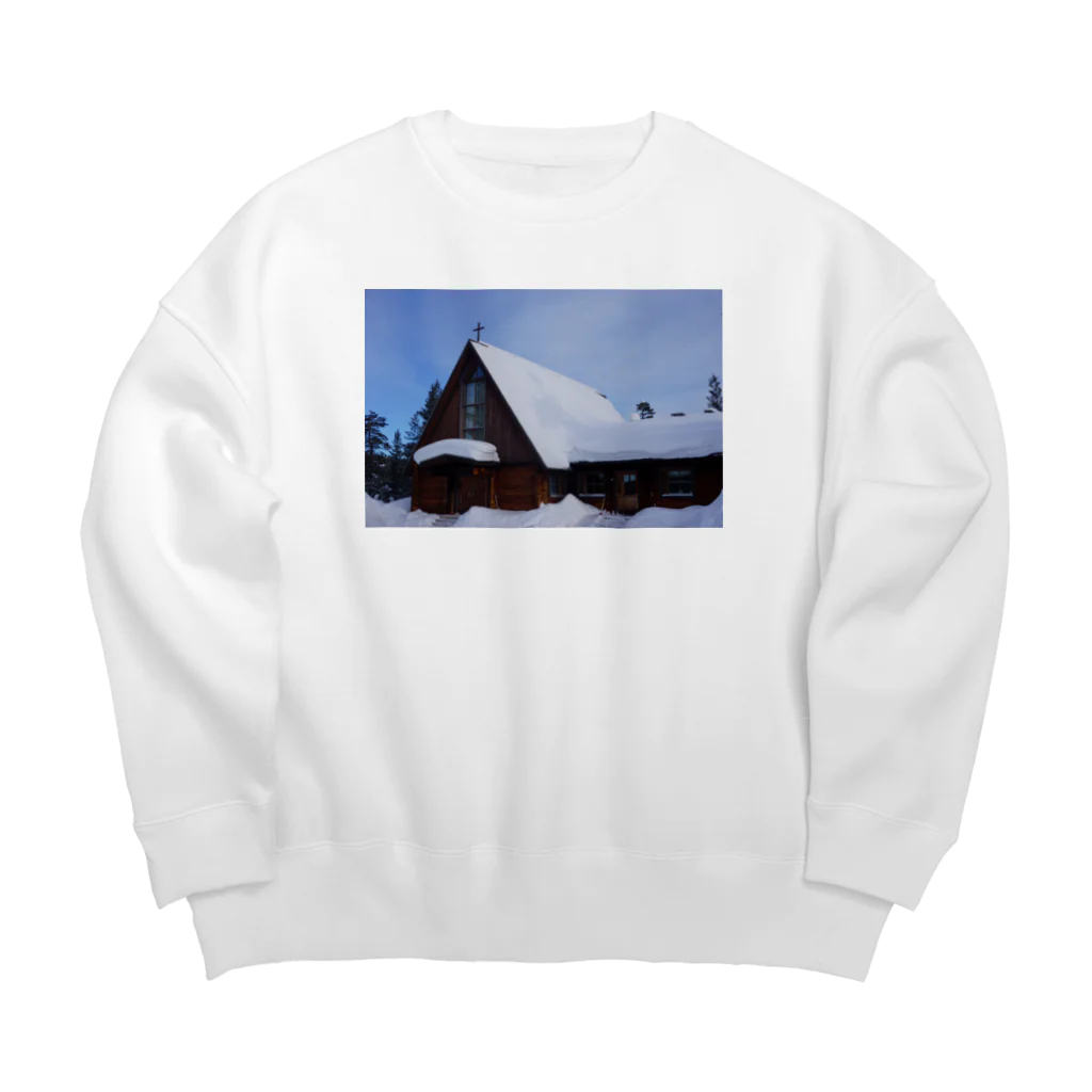 RyuTubeのフィンランドの教会 Big Crew Neck Sweatshirt