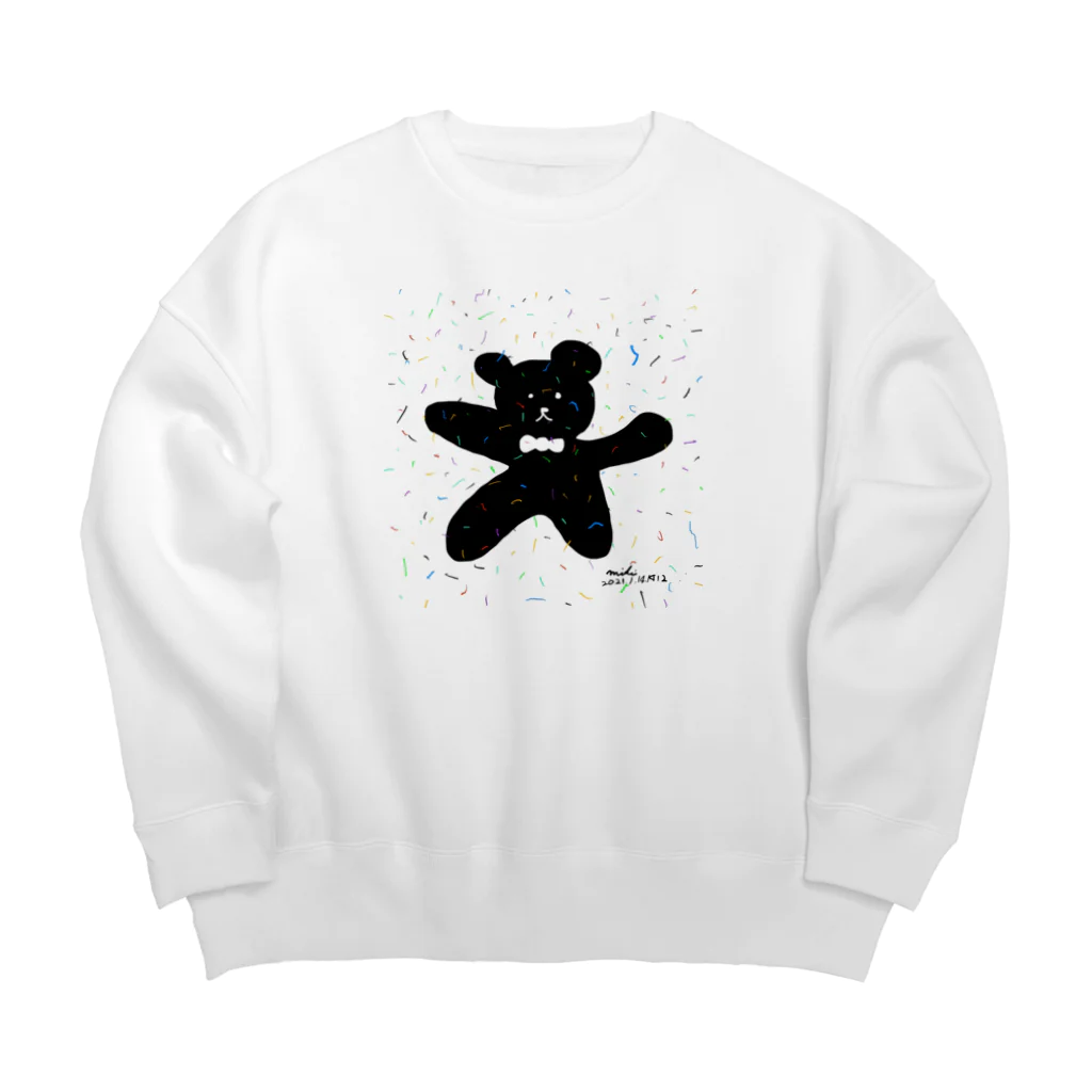 mikitoartの熊 Big Crew Neck Sweatshirt